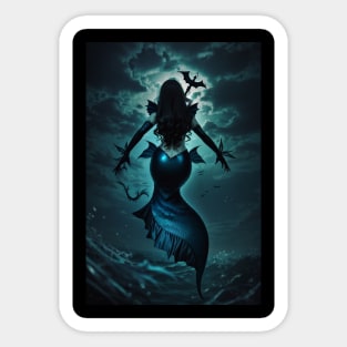 Vampire Mermaid Queen Sticker